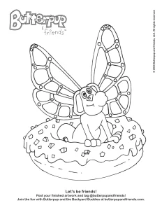 Free Downloadable Coloring Pages for Kids | Butterpup & Friends | Children's Books About Friendship