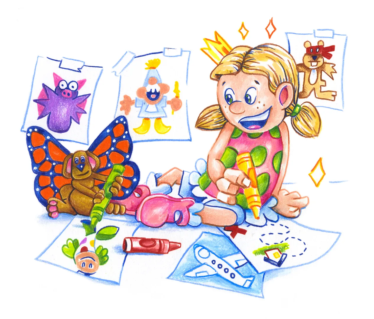 Butterpup-and-Friends-Free-Coloring-Pages-Featured Free Coloring Pages and Activity Sheets for Children | Butterpup & Friends