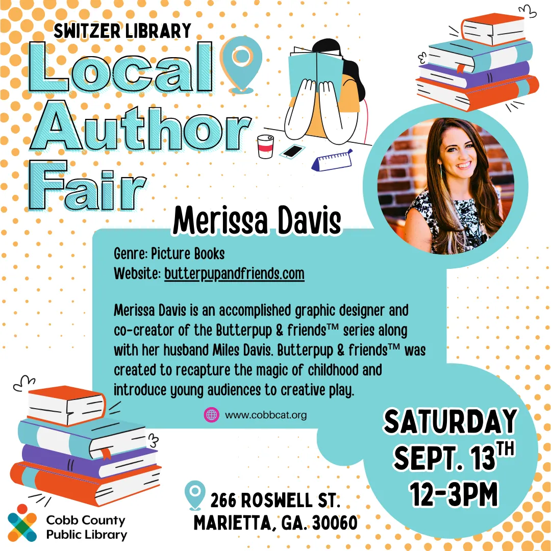 Butterpup and Friends Featured at Cobb County Local Author Fair | Switzer Library in Marietta, GA | Children's Picture Books